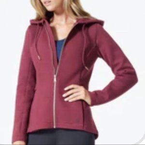 MPG Georgia Hoodie zip Jacket NWT in Port